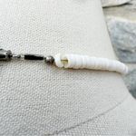 Vintage Natural Hawaiian Puka Shell Choker Necklace White Photo 4