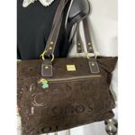 Tous  msrp brown suede leather cross body bag Photo 5