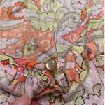 Old Navy Women Sleeveless Ruffle Neck Floral Tank Top Sz M Linen/Cotton Boho Photo 7