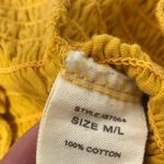 Paper + Tee  Mustard Yellow Smocked Tube Top Photo 73