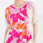 Chico's  Lotus Petal Tunic Sweater Size 0 NWT Photo 0