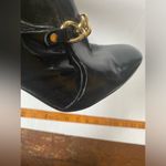 Steve Madden Steven by Vintage 90's Black Patent Leather Boots Size 7.5 Photo 4