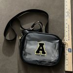 Amazon Black Transparent Crossbody Bag With “A”- Stadium Approved Bag Photo 6