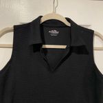 Lady Pinseeker Size S Black Sleeveless Collared V Neck Golf Shirt Activewear Photo 1