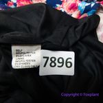 Single floral print‎ three quarter sleeve sheath dress wrap front, size 1X Purple Photo 14