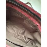 NWOT Elegant Faux Leather Tote with Removable Long Strap in Chocolate Brown Photo 10