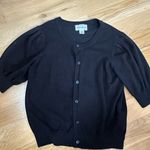 FOR THE REPUBLIC  Black Cardigan Sweater Photo 0