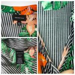 Who What Wear Paradise Stripe Tropical Floral Wrap Dress Photo 9