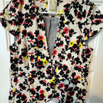 Elevenses Anthropologie  Dahlia Cap Sleeve Floral Blazer Size 10 Photo 0