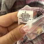 Aeropostale Aéropostale Juniors Size Small Flannel Hoodie Shirt Cropped Plaid Button Photo 9