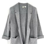 Anthropologie  Moth Angie Gray Knit Open Front Cardigan Coat Heavy Sweater Photo 3