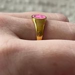 Beaded by Meg Waterproof Pink Smiley Face Ring Size 6 Photo 2