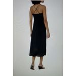 Madewell Layton Sadie Midi Cami- Slip Dress In True Black Size 0 Photo 4