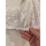 Aerie Coral Lace Mesh Bandeau Bralette Bra Cream Women's Size Medium Photo 8