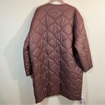 Tentree  Women’s Brown Puffer Jacket XL Button Front Photo 10