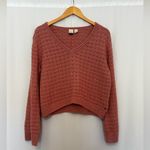 Roxy Do You Good V-neck Sweater Pink size Medium Photo 1