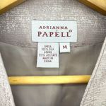 Adrianna Papell  100%‎ Silk Beaded Geometric Blazer Women's Size 14 Dressy Photo 2