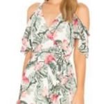 Privacy Please  Pink and Green Floral Mini Dress Photo 0