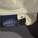 Lands' End Rugby Dress Size Medium Gray Cotton Midi Preppy Pockets Made in USA Photo 8