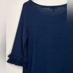 Lilly Pulitzer  Helena Sweater Dress Navy Blue Size Large Merino Wool EUC Photo 4