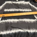 Converse  One Star Split Dolman Sleeve Sheer Blouse size L Black Tie Dye Cropped Photo 7