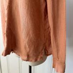 Asiatica Kansas City Terracotta Clay Tone Linen Button Down Orange Photo 4