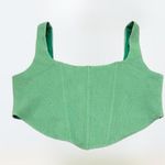 Princess Polly  xx bold green corset crop top women's size 10 Photo 0