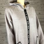 Boutique Millen charm Burgundy" free cut with a zipper with a hood gray size medium Photo 3