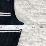 Wild Fable  Black White Striped Scoop Neck Ribbed Midi Tank Dress Medium Photo 6