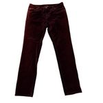 Sundance  Day & Night Burgundy Velveteen Jeans, Sz Petite 6 Photo 3