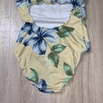 Yellow floral one piece swim suit Photo 5