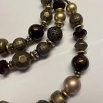 Cookie Lee Signed Bead Beaded Necklace Multi Strand Adjustable Length Photo 6