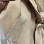 ZARA  trench dress tan medium lightweight w gold buttons Photo 5