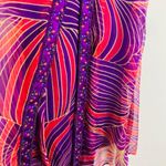 Sue Wong Vintage Y2K maximalist  embellished red and purple silk dress. Size 4 Photo 2