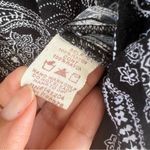 Hem & Thread Paisley Black & White jumpsuit  Size Large Photo 8