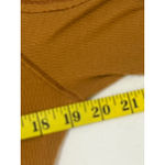 Free People  Sloane Bodysuit Long Sleeve Snap V Neck Ribbed Amber Size L Mustard Photo 1