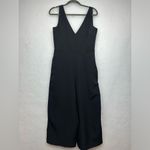 Sam Edelman Women's Wide Legs Black Crop Jumpsuit Sz 8 Photo 1