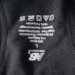 New Balance NB NEW Seamless Large Padded Black Sports Bra Workout Yoga Top Photo 2