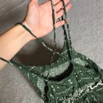 Forever 21  Strappy Tiered Lace Aztec Western Chevron Patterned Crop Top Photo 5