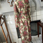 Custom handmade gold floral roses sparkle dress one of a kind small Photo 3