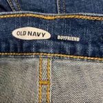Old Navy Shorts Womens 0 Blue Boyfriend Denim Button Fly Raw Hem Distressed Photo 2