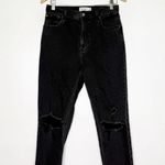 Abercrombie & Fitch The Ankle Straight Ultra High-Rise Jeans Black Size 28/6R Photo 1