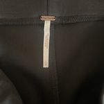Free People  Black Large stretchy Faux Leather Leggings nwot Photo 2
