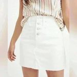Madewell  Rigid Denim A-Line Mini Skirt Photo 0
