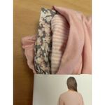 Felina New Women’s 4pc Cotton  Pajama Set Light Pink Gray White Medium 8-10 Photo 4