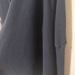 Splendid  Black Cardigan Sweater waffle knit waterfall Supima Modal sz M/L Photo 3