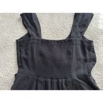 Madewell Grace Cap Sleeve Wide Leg Crop True Black Jumpsuit US Women's Sz 4 Photo 8