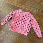 Wildfox Lip Service Lip Print Sweatshirt Size XS All Over Lip Graphic Print Photo 2