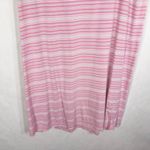 Oscar de la Renta  XL Nightgown Shift Pink Stripe Cotton Stretch Short Sleeve 233 Photo 3