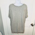 Abound  Boxy High Low Hem Oversized Pocket V-Neck Tshirt Heather Gray M Photo 3